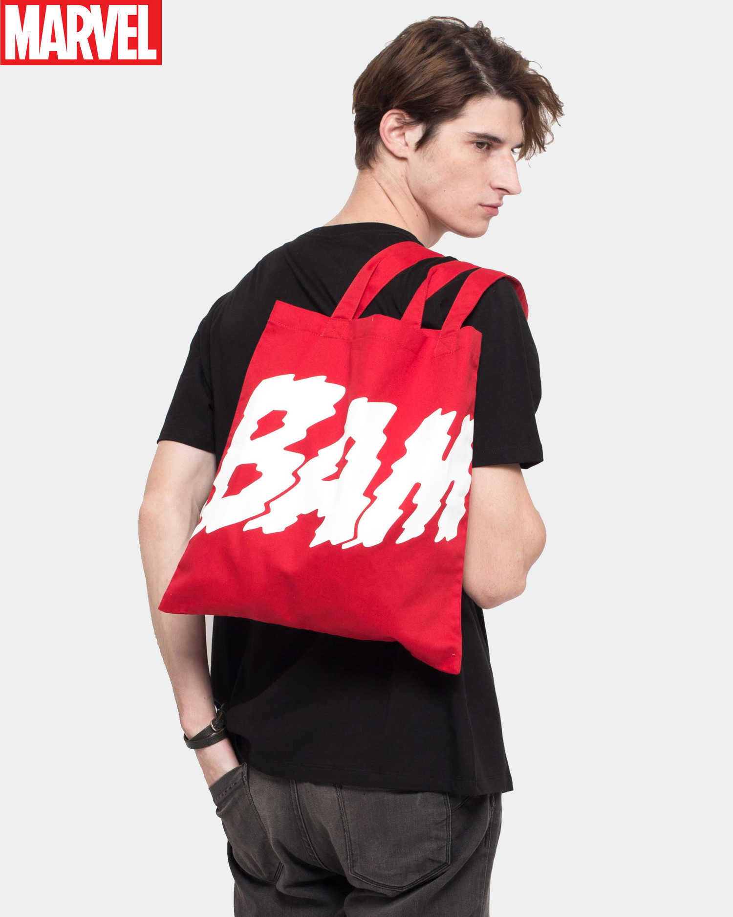 Product Men Bags Marvel Bam Tote Bag Red Monstore