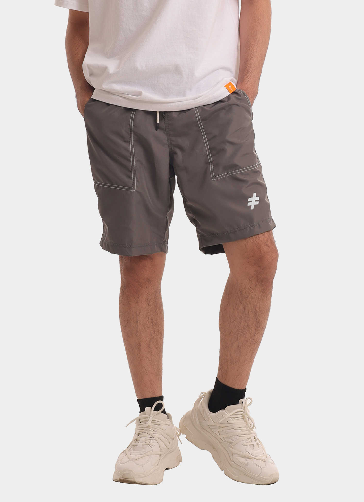 Grey sales nylon shorts