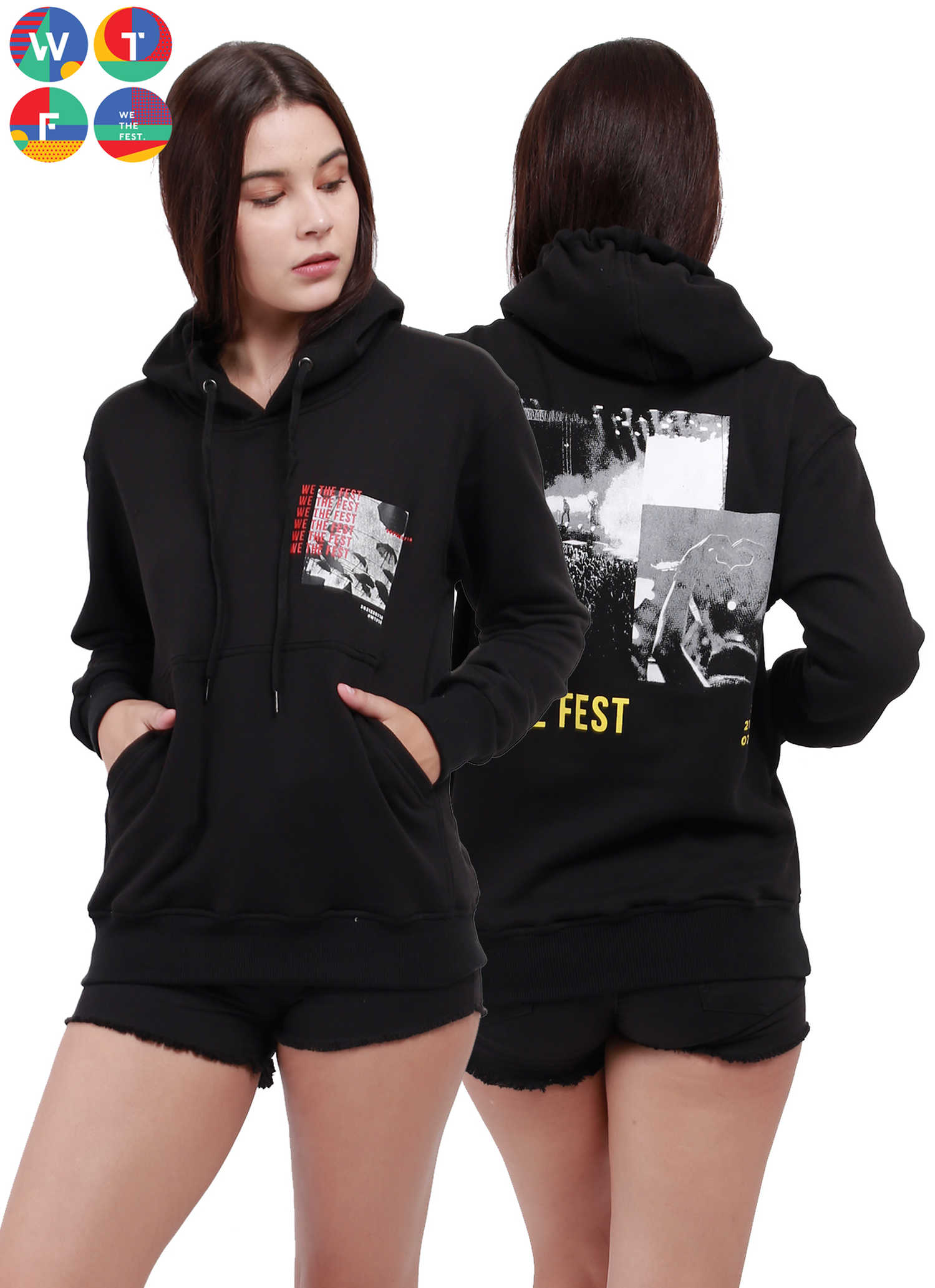 black sweater hoodie women's