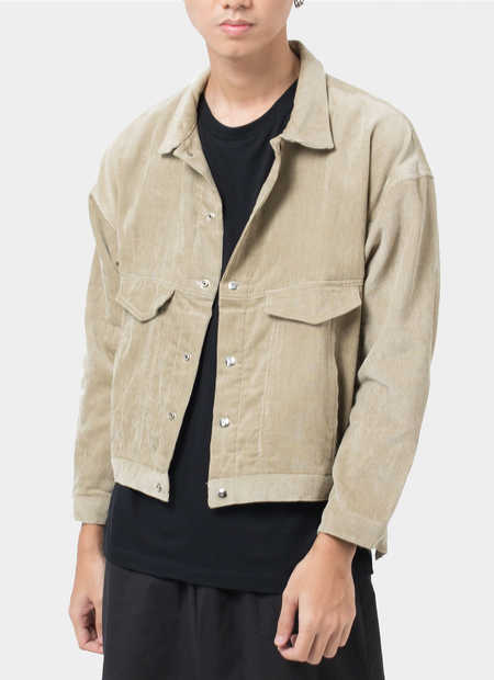 Product Men - Jackets - Corduroy Jacket Beige Beige | Monstore